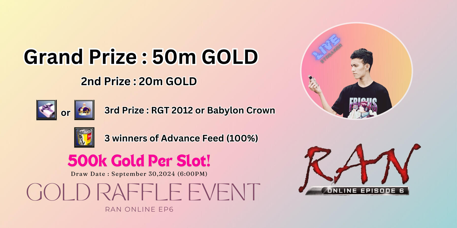 Gold Raffle Event (Ran Online EP6)
